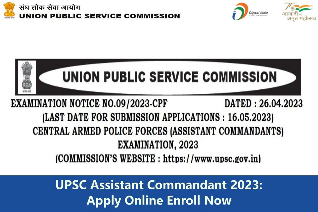 UPSC Assistant Commandant 2023