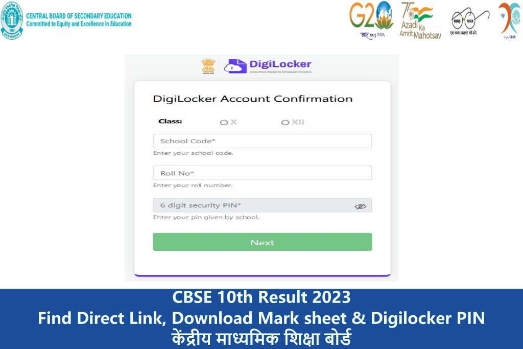 CBSE 10th Result 2023 Find Direct Link, Download Mark sheet