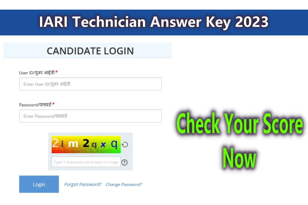IARI Technician Answer Key 2023