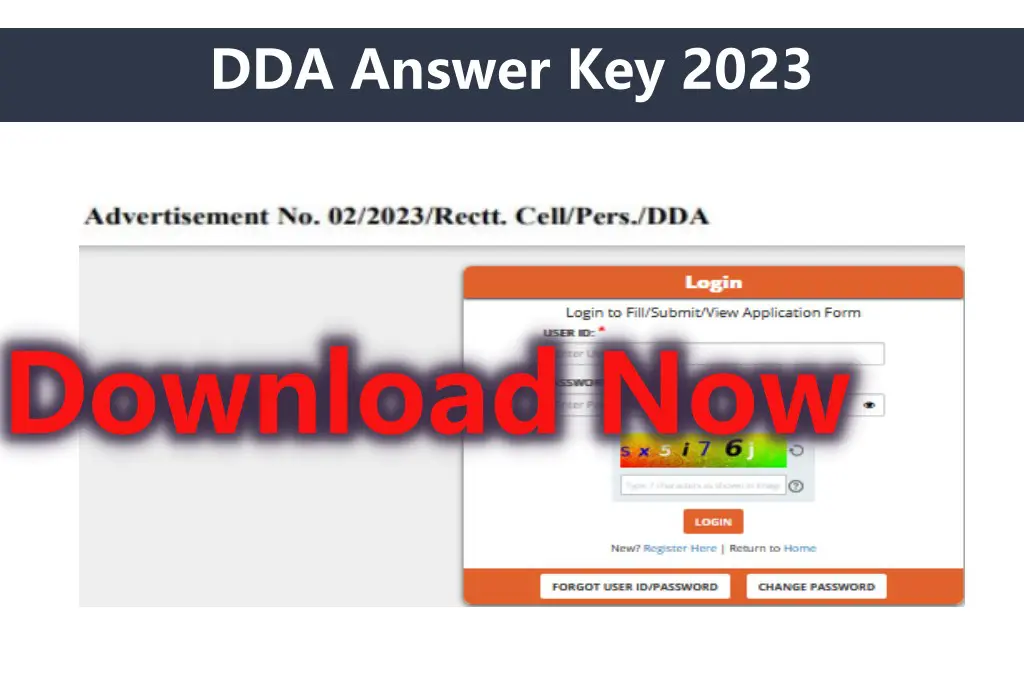 DDA Answer Key 2023